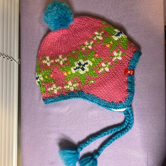 KARI TRAA  TOQUE Pink&Green Set of 2 - Picture 5 of 5